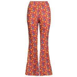 Flared Damesbroek met Bloemenprint