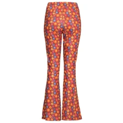 Flared Damesbroek met Bloemenprint