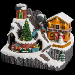 Fééric Lights and Christmas verlicht kerstdorp 'De kerstchalet in de bergen'