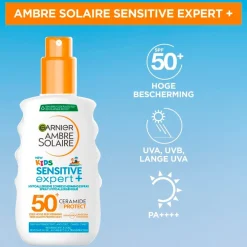 Garnier Ambre Solaire Kids Sensitive Expert+ SPF50+ Hypoallergene Zonnebrandspray