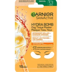 Garnier SkinActive Sinaasappel & Hyaluronzuur Oog Tissuemasker
