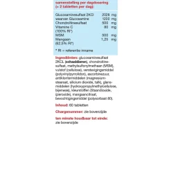GluconCombi Glucosamine Chondroïtine/MSM+ Mangaan Tabletten