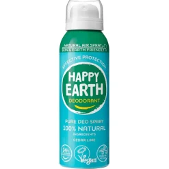 Happy Earth 100% Natural Cedar Lime Deodorant Spray