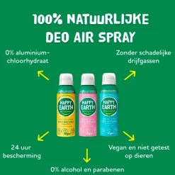 Happy Earth 100% Natural Cedar Lime Deodorant Spray