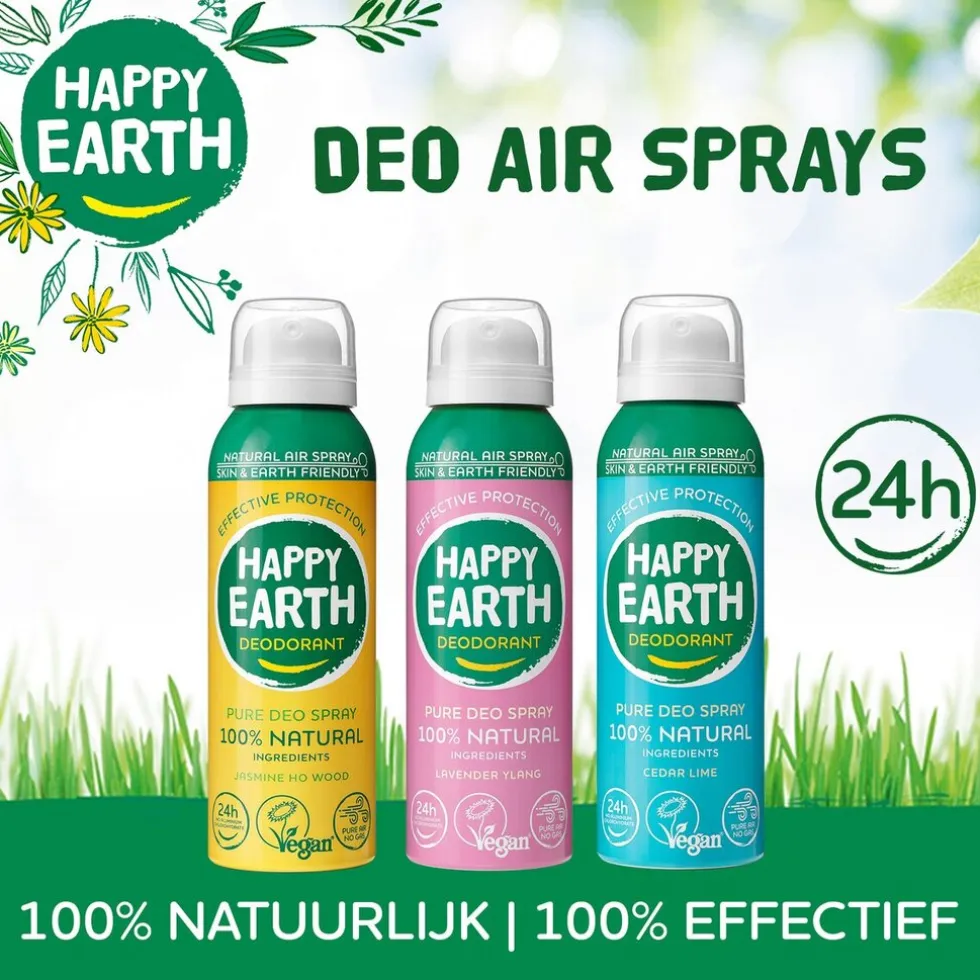 Happy Earth 100% Natural Cedar Lime Deodorant Spray