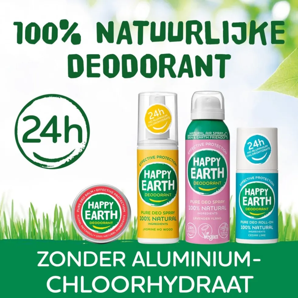 Happy Earth 100% Natural Jasmine Ho Wood Deodorant Balm