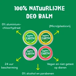 Happy Earth 100% Natural Jasmine Ho Wood Deodorant Balm
