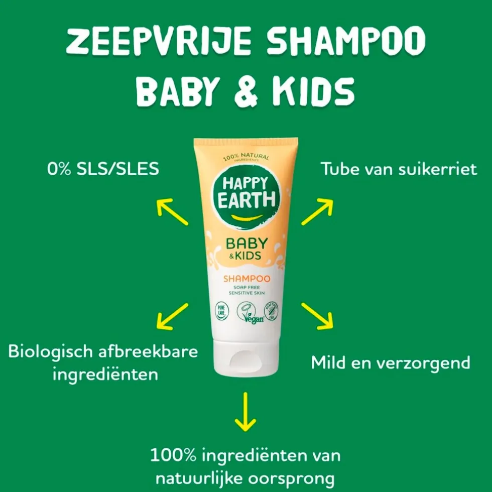 Happy Earth Baby & Kids 100% Natural Shampoo