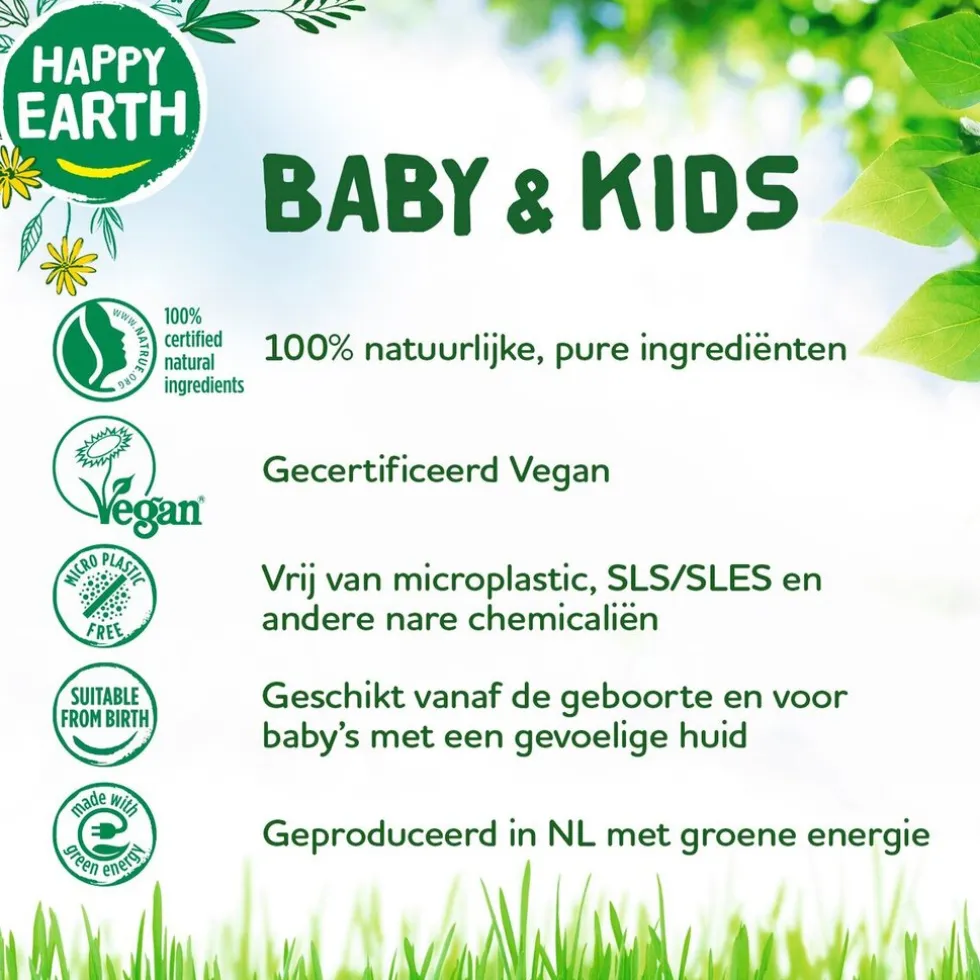 Happy Earth Baby & Kids 100% Natural Shampoo