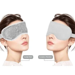 Hot & Cold Compress Oogmasker / Verkoelend Masker - Ontspannend Spa Gel Oogmasker - Grijs