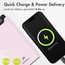 imoshion 20.000 mAh Powerbank met 22.5W Snellader - Noodpakket