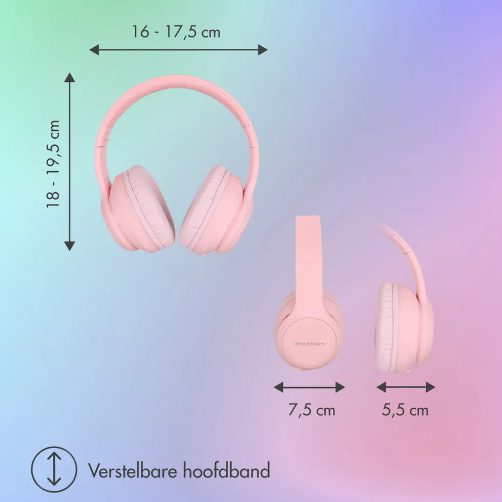 imoshion Draadloze Bluetooth Kinder Koptelefoon met LED Verlichting