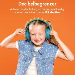 imoshion Draadloze Bluetooth Kinder Koptelefoon met Dino Spikes
