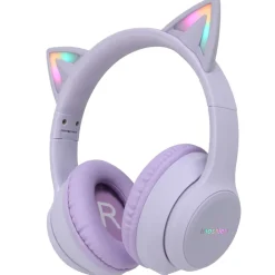 imoshion Draadloze Bluetooth Kinder Koptelefoon met Verlichte Kattenoortjes