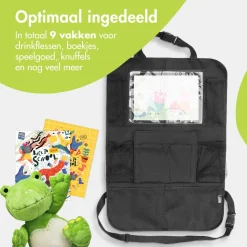 imoshion 9-in-1 Autostoel Organizer voor Kinderen Inclusief Tablethouder
