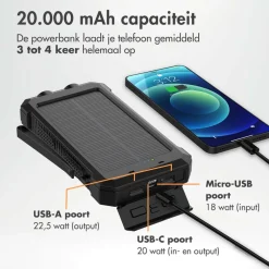 imoshion Solar Powerbank 20.000 mAh