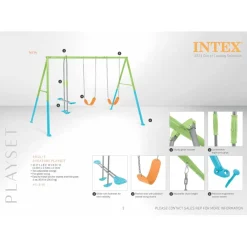 Intex Swings - Driedelige schommel voor kinderen - 343 x 254 x 211 cm