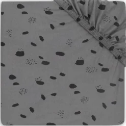 Jollein Jersey Spot Storm Grey 75 x 95 cm Boxmatras Hoeslaken