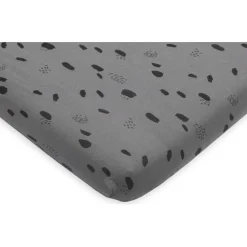 Jollein Jersey Spot Storm Grey 75 x 95 cm Boxmatras Hoeslaken