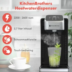 KitchenBrothers Heetwaterdispenser met Melkfunctie