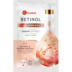 Kruidvat Cell Renewal Retinol & Rosehip Seed Oil Sheet Mask
