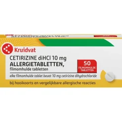 Kruidvat Cetirizine 10mg Allergietabletten