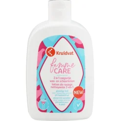 Kruidvat Femme Care 2-in-1 Zeepvrije Was- en Scheerlotion