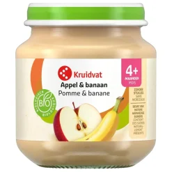 Kruidvat 4+M Bio Appel & Banaan Fruithapje