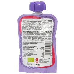 Kruidvat 6+M Bio Appel, Aardbei, Kers en Pruim Knijpzakje