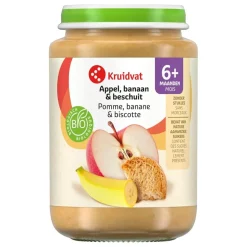 Kruidvat 6+M Bio Appel, Banaan & Beschuit Fruithapje