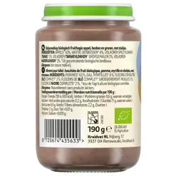 Kruidvat 8+M Bio Appel, Bosbes & Granen Fruithapje