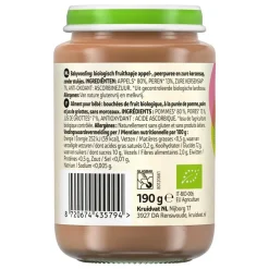 Kruidvat 6+M Bio Appel, Peer & Kers Fruithapje