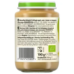 Kruidvat 6+M Bio Appel, Peer Banaan & Mango Fruithapje