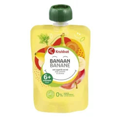 Kruidvat 6+M Bio Banaan met Appel en Wortel Knijpzakje