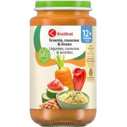 Kruidvat 12+M Bio Groente, Couscous & Linzen Maaltijd