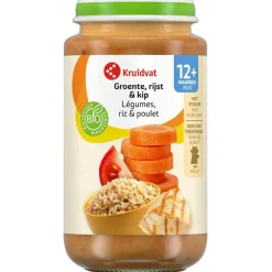 Kruidvat 12+M Bio Groente, Rijst & Kip Maaltijd