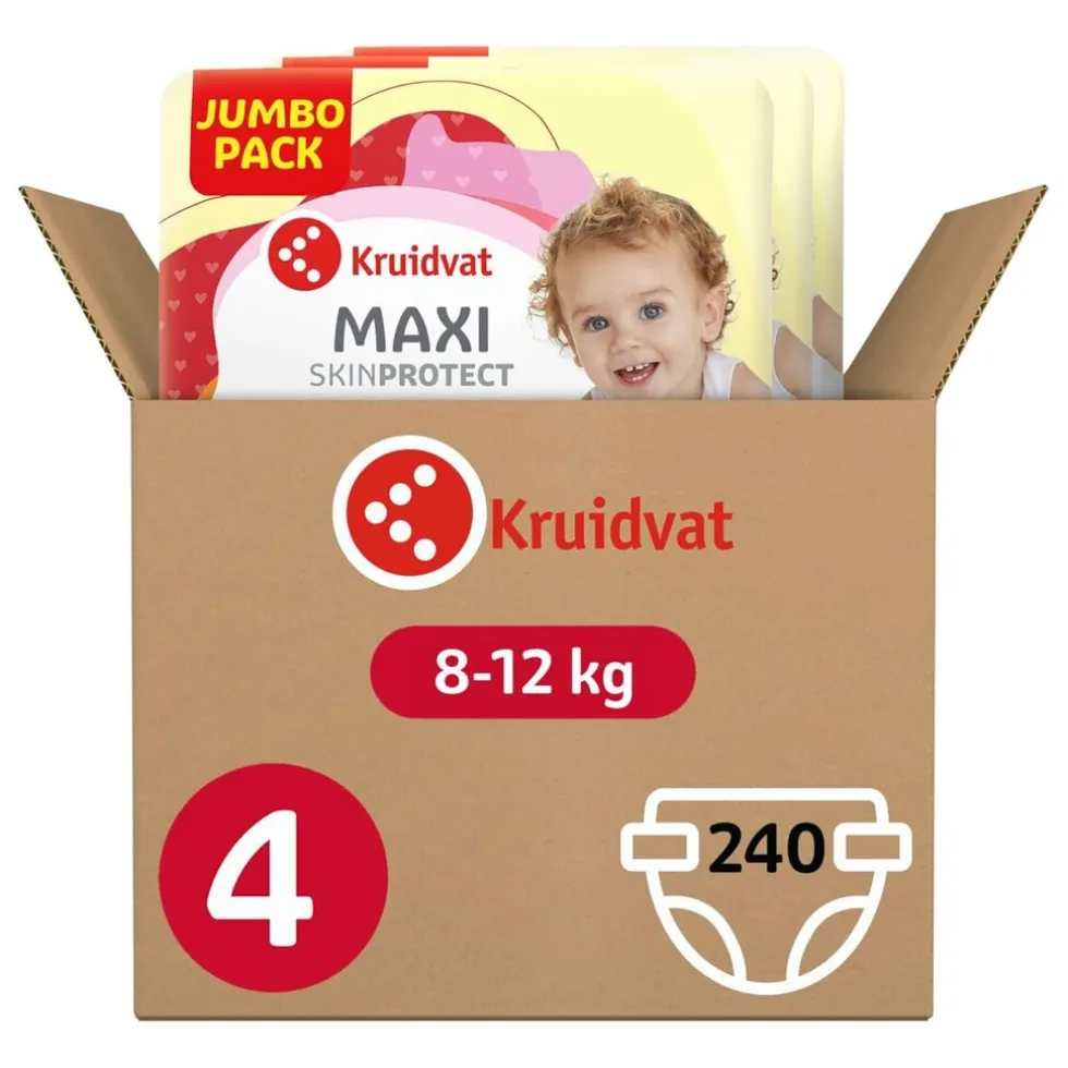 Kruidvat Maxi Maat 4 Luiers Volumedoos
