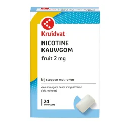 Kruidvat Nicotine Fruit 2mg Suikervrij Kauwgom