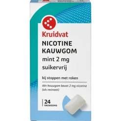 Kruidvat Nicotine Mint 2mg Suikervrij Kauwgom