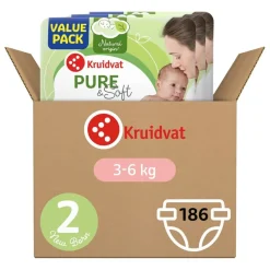 Kruidvat Pure & Soft Maat 2 Luiers Volumedoos