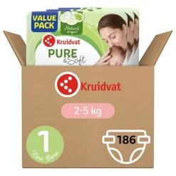 Kruidvat Pure & Soft Maat 1 Luiers Volumedoos