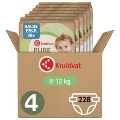 Kruidvat Pure & Soft Maat 4 Luiers Volumedoos