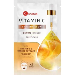 Kruidvat Radiant Glow Vitamin C & Orange Extract Sheet Mask