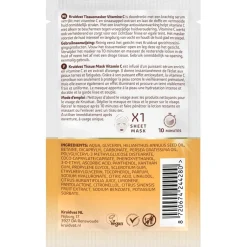 Kruidvat Radiant Glow Vitamin C & Orange Extract Sheet Mask