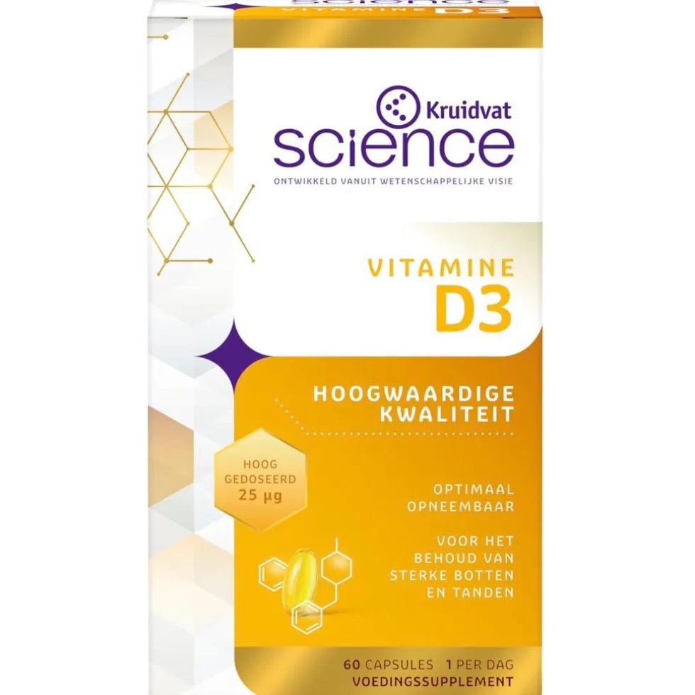 Kruidvat Science Vitamine D3 Softgels
