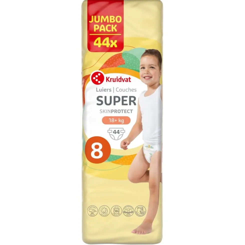 Kruidvat Super Maat 8 Luiers Jumbopack