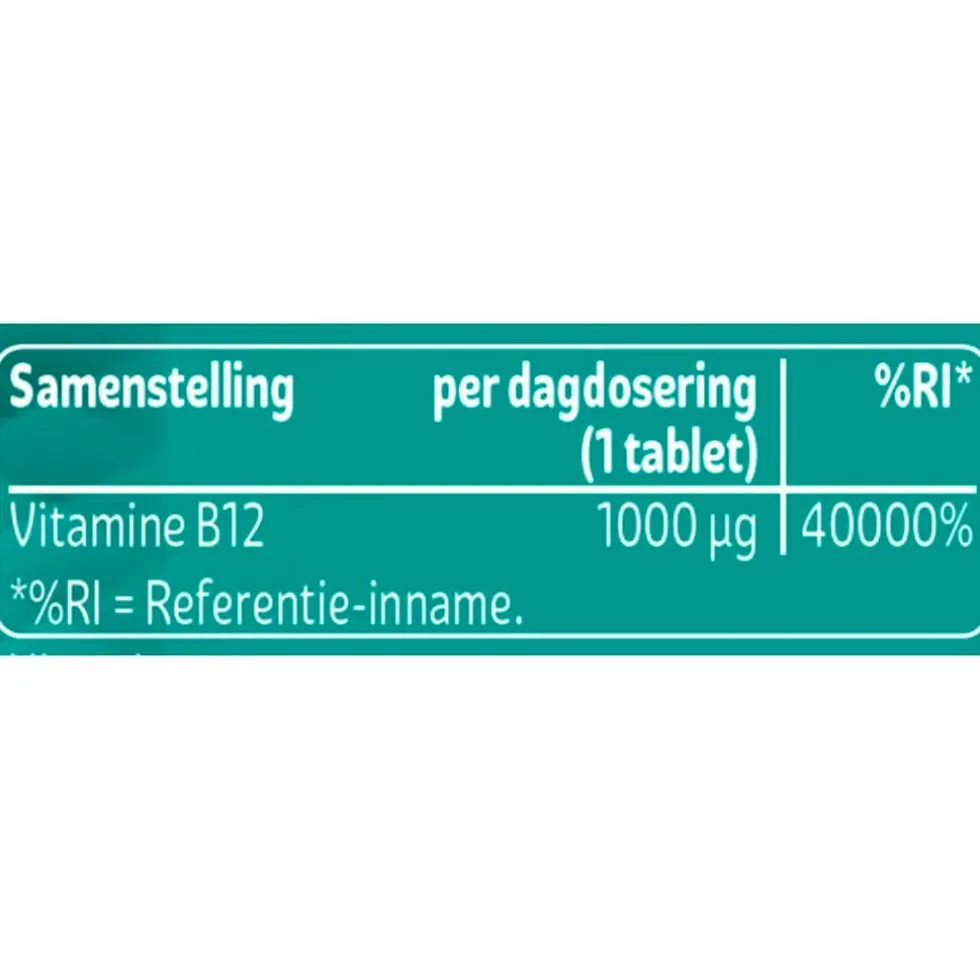 Kruidvat Vitamine B12 1000 Mcg Tabletten