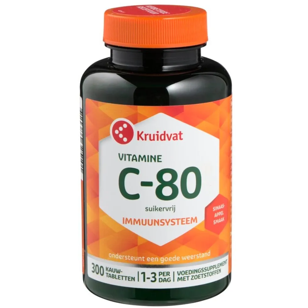 Kruidvat Vitamine C-80 Suikervrij Tabletten