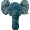 Label Label Elephant Elly Blauw Muurdecoratie