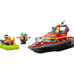 LEGO City 60373 Brandweer Reddingsboot